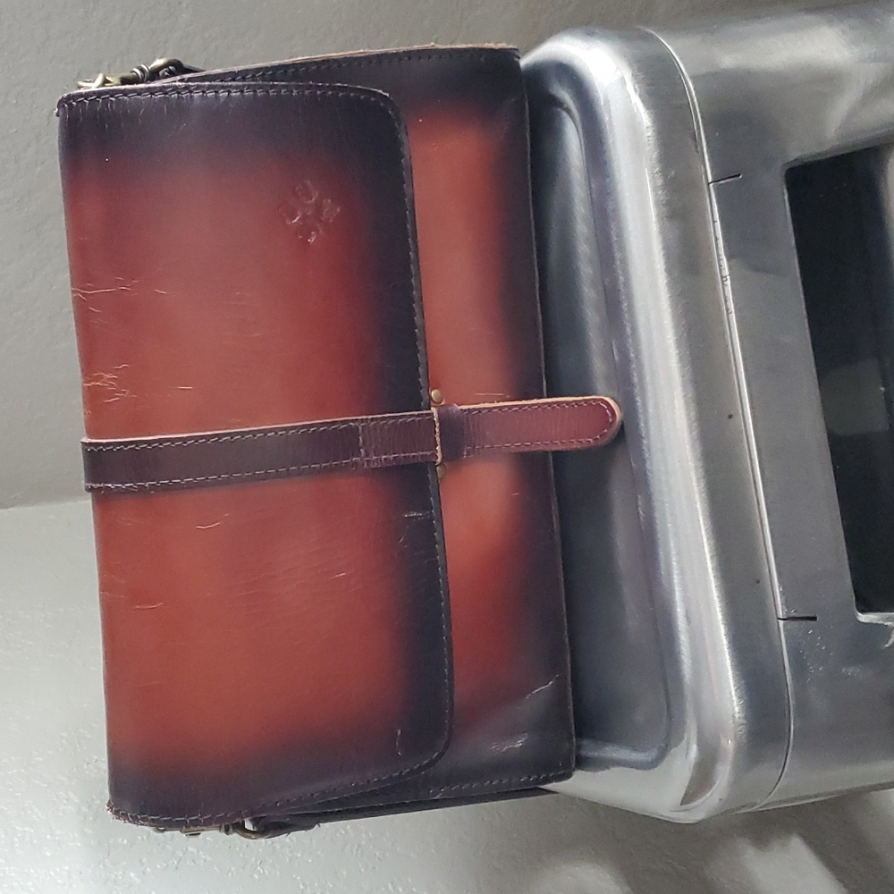 Leather crossbody purse